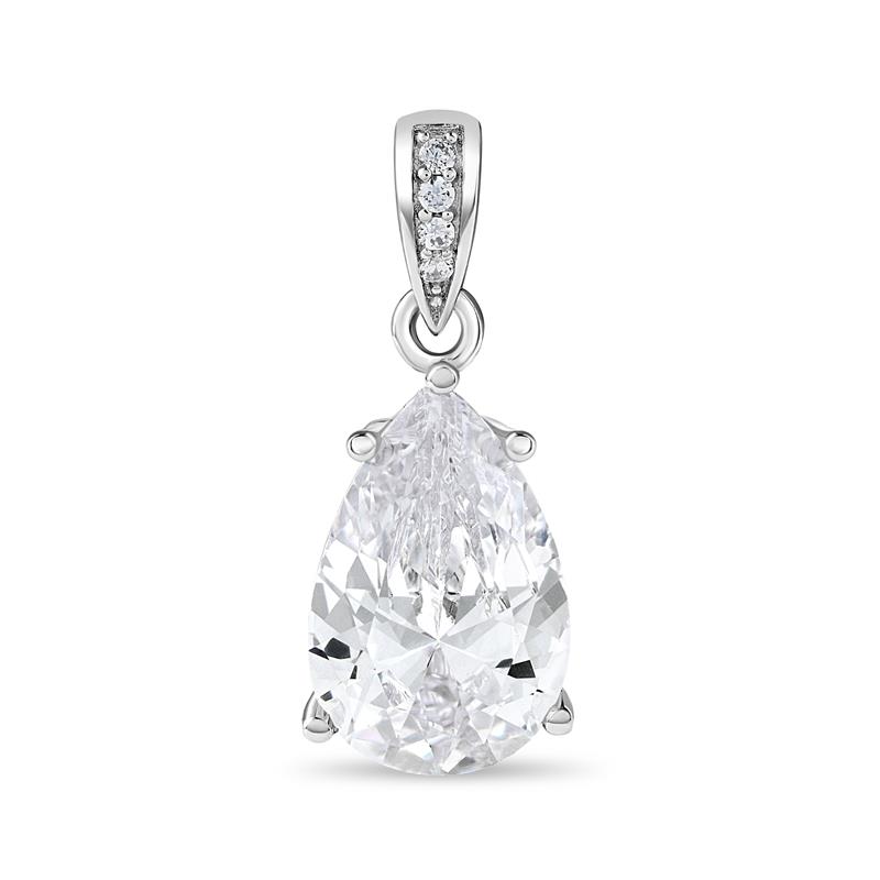 White Teardrop Pendant